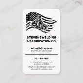 Schweißgesellschaft | CWI | AWS Certified Welder Visitenkarte (Vorderseite)