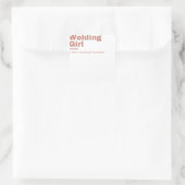 SchweissGirl - Schweißen Quadratischer Aufkleber (Tasche)