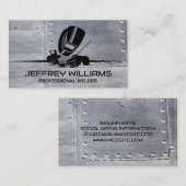 Schweißhelm | Metall Visitenkarte (Vorne/Hinten)