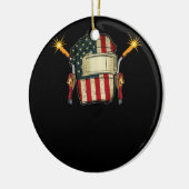 Schweisshelm - Niedlicher Schweißer Keramik Ornament (Links)