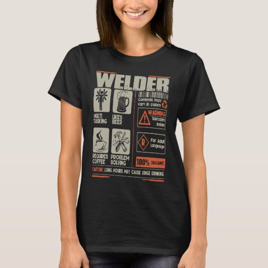 Schweißhemd Ich bin ein Multitasking-Schweißer T-Shirt (Vorderseite)