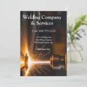 Schweißkontraktkonstruktion: Name Einladung (Stehend Vorderseite)