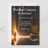 Schweißkontraktkonstruktion: Name Einladung (Rückseite)