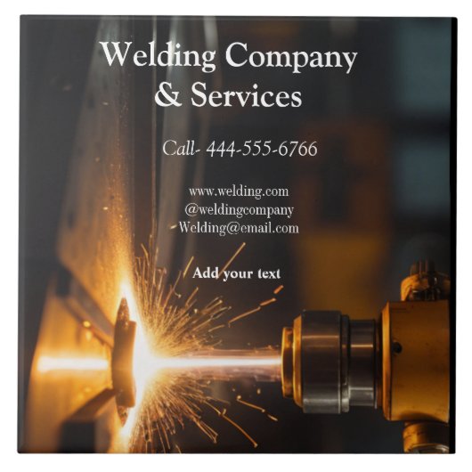 Schweißkontraktkonstruktion: Name Fliese (Vorderseite)