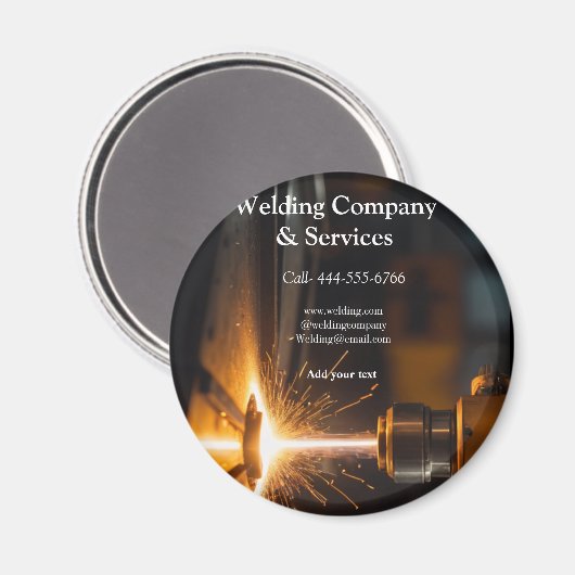 Schweißkontraktkonstruktion: Name Magnet (Vorderseite/Rückseite)