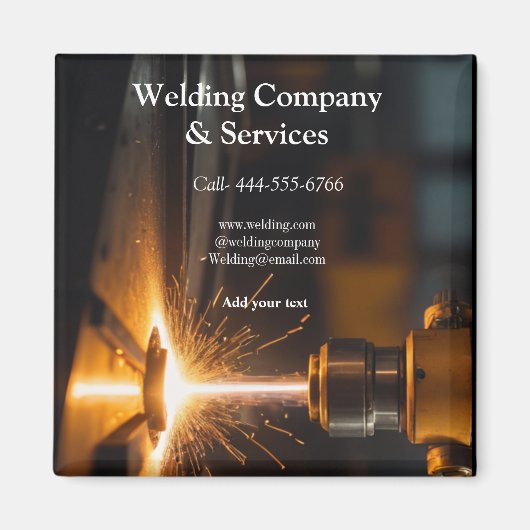 Schweißkontraktkonstruktion: Name Magnet (Vorne)