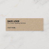 SchweißKraft Mini Visitenkarte (Rückseite)