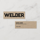 SchweißKraft Mini Visitenkarte (Vorne/Hinten)