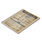 Schweißkunde Vintag ART Notizblock (Linke Seite)