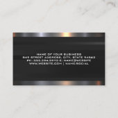 Schweißlogo | Metallische Trimm Visitenkarte (Rückseite)