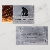 Schweißlogo | Metallrivets | Sparks Visitenkarte (Vorne/Hinten)