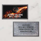 Schweißlogo | Zangen und Metalle Visitenkarte (Vorne/Hinten)