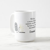 Schweißmaske mit Namen Kaffeetasse (Vorderseite Links)