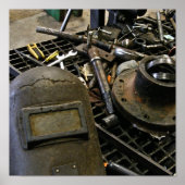 Schweißmaske Poster (Vorne)