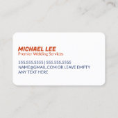 Schweißmetallschweißen Visitenkarte (Rückseite)