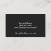 Schweißmetallschweißer Beruflich Visitenkarte (Rückseite)