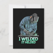 Schweißnähte Dankeskarte (Vorderseite)