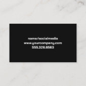 Schweißnähte mit dem Logo "Blow Torch" | Metallisc Visitenkarte (Rückseite)