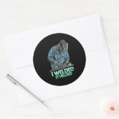 Schweißnähte Runder Aufkleber (Umschlag)