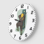 Schweißnahtplatten Große Wanduhr (Winkel)