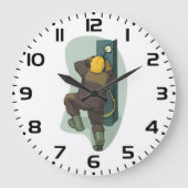 Schweißnahtplatten Große Wanduhr (Vorderseite)