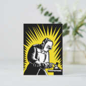 Schweißnahtschweißen Postkarte (Stehend Vorderseite)