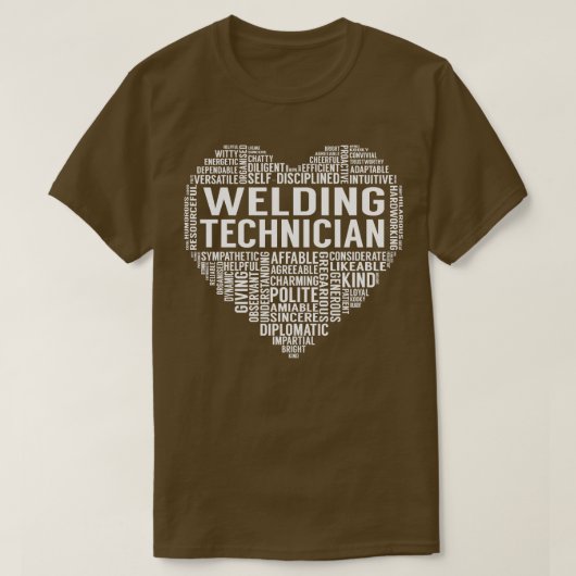 Schweißnahttechnik Herz T-Shirt (Design vorne)