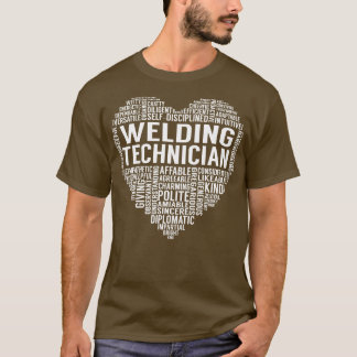 Schweißnahttechnik Herz T-Shirt