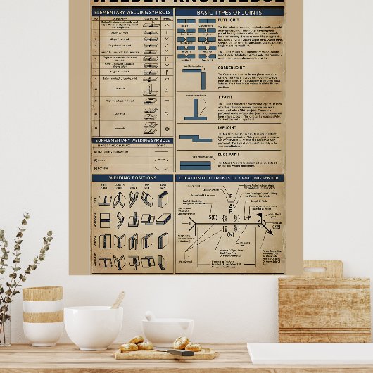 Schweißplakat Poster (Küche)