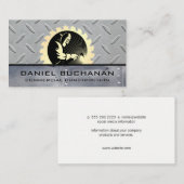 Schweißsäge | Metallrivets | Stahlplatten Visitenkarte (Vorne/Hinten)