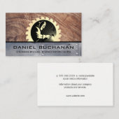 Schweißsäge | Rivets aus Holzmetall | Konstruktion Visitenkarte (Vorne/Hinten)