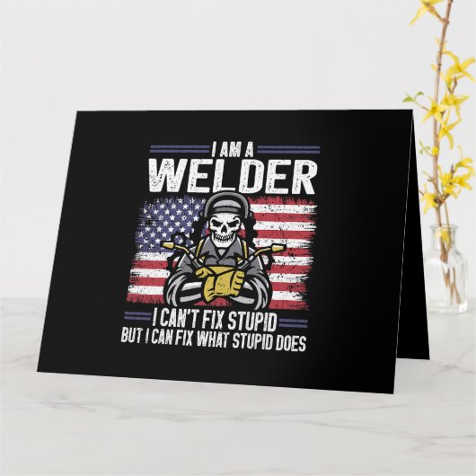 Schweißschweißen Karte (Gelbe Blume)