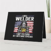 Schweißschweißen Karte (Rückseite)