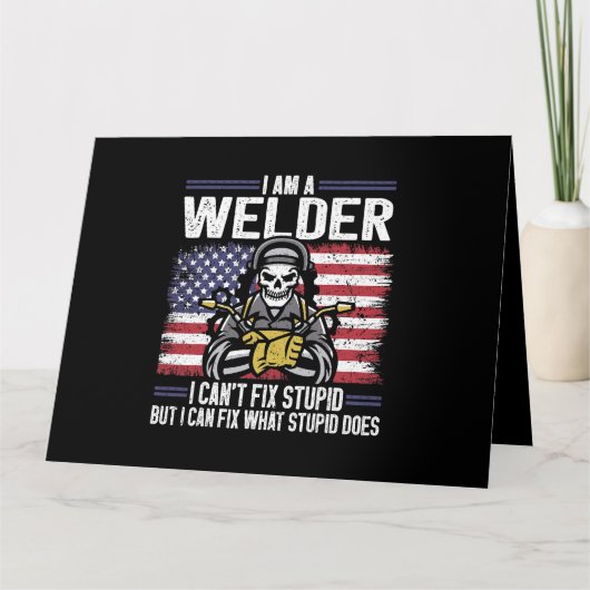 Schweißschweißen Karte (Vorderseite)