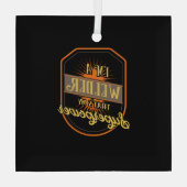 Schweißschweißen Ornament Aus Glas (Rückseite)