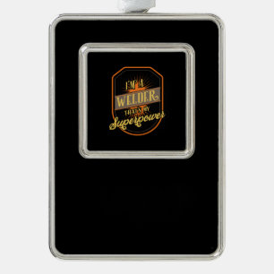 Schweißschweißen Rahmen-Ornament Silber