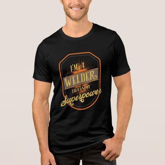 Schweißschweißen Tri-Blend Shirt (Vorderseite)