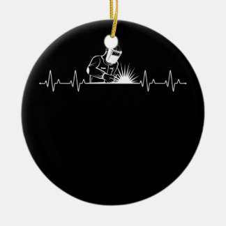 Schweißschweißen von Herzschläuchen Keramik Ornament