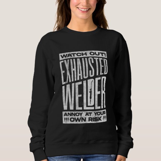 Schweißschweißen von Metalworker Sweatshirt (Vorderseite)