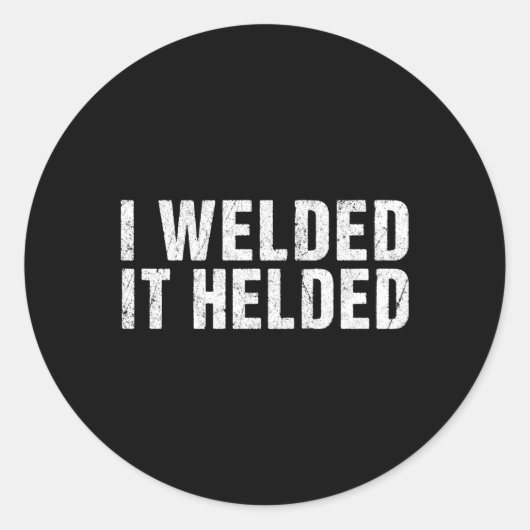 Schweißschweißen von Mig-Tig-Stick-Arc-Fabrikation Runder Aufkleber (Vorderseite)