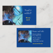 Schweißservice Verbindung mit Ihrem Kunden Visitenkarte (Vorne/Hinten)