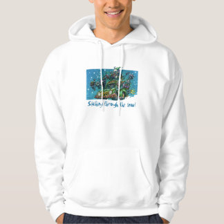 Schweißshirt mit Schnee-Schneise Hoodie
