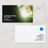 Schweißspark grün visitenkarte (Vorne/Hinten)