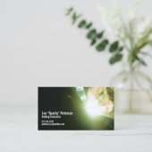 Schweißspark grün visitenkarte (Stehend Vorderseite)