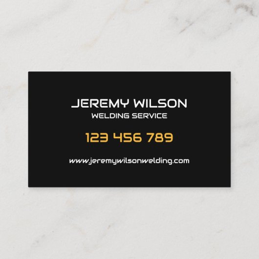 Schweißstahlwerk Visitenkarte (Rückseite)