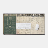 Schweißsymbole - Wissensgeschenke für Schweißnähte Schreibtischunterlage (Tastatur & Maus)