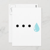 Schweißtropfen Postkarte (Vorne/Hinten)