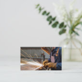 SchweissVisitenkarte Visitenkarte (Stehend Vorderseite)