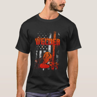 Schweißvorschubstoff-Schweißdesign auf der Rücksei T-Shirt