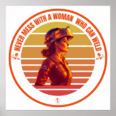 Schweißweibchen-Design für jemanden, der das Schwe Poster (Vorne)